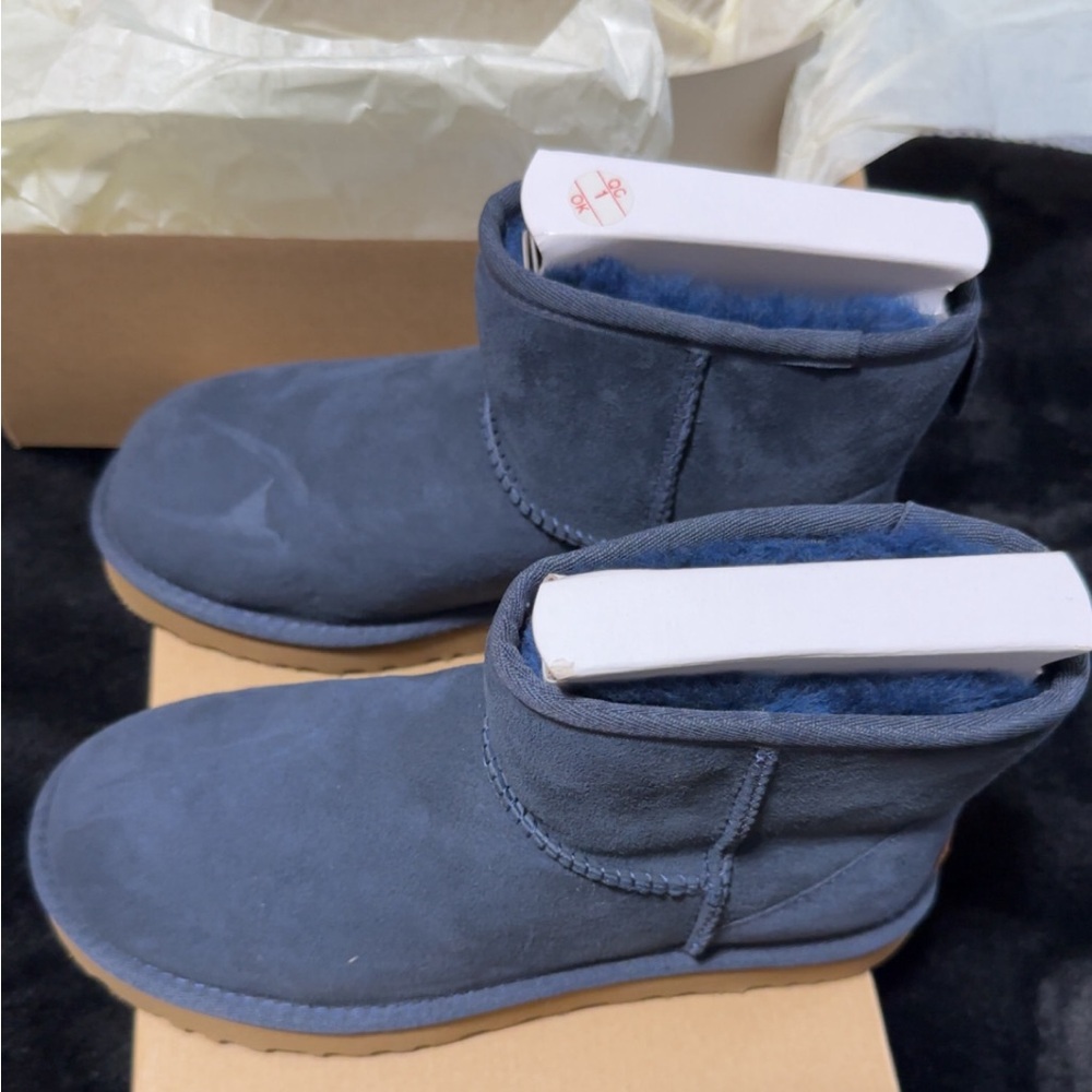Navy Blue classic mini Ugg boot